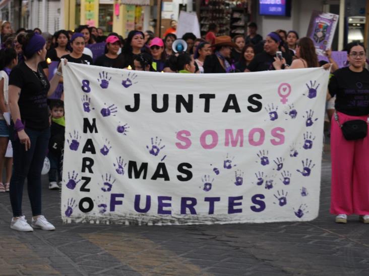 En Misantla, mujeres marchan para conmemoran el 8M