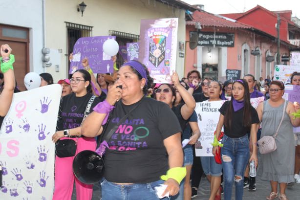 En Misantla, mujeres marchan para conmemoran el 8M