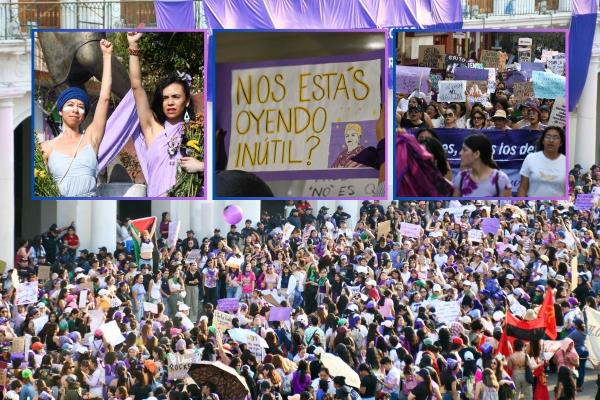 Marcha 8M en Xalapa: Ni una desaparecida, ni una asesinada más (+Video)