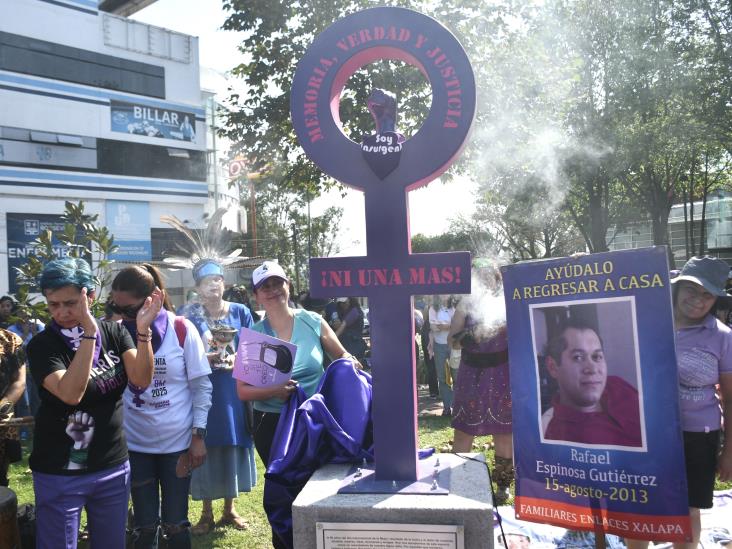 8M: Develan Anti Monumenta frente al Teatro del Estado en Xalapa (+Video)