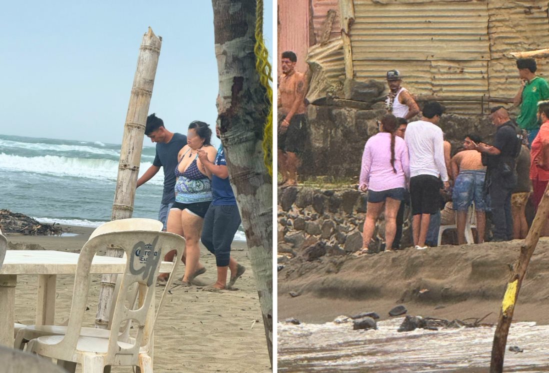 Menor desaparece en el mar tras meterse a nadar en Monte Pío, Veracruz