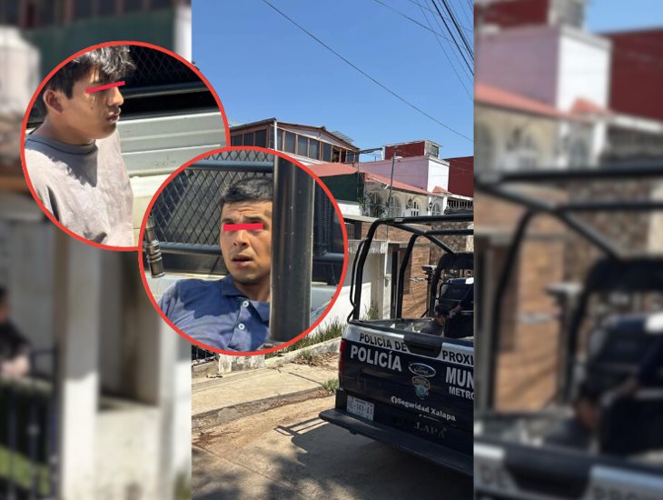 ¡Héroe inesperado! trabajador frustra robo a vivienda en Las Animas en Xalapa; detienen a 2 