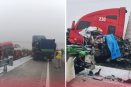 Fuerte accidente múltiple en la autopista Orizaba-Puebla deja a una persona fallecida (+VIDEO)