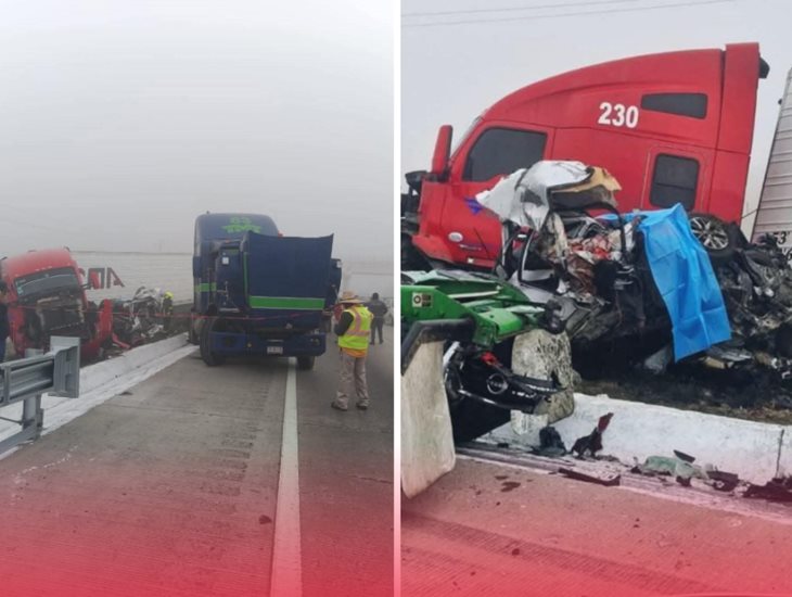 Fuerte accidente múltiple en la autopista Orizaba-Puebla deja a una persona fallecida (+VIDEO)