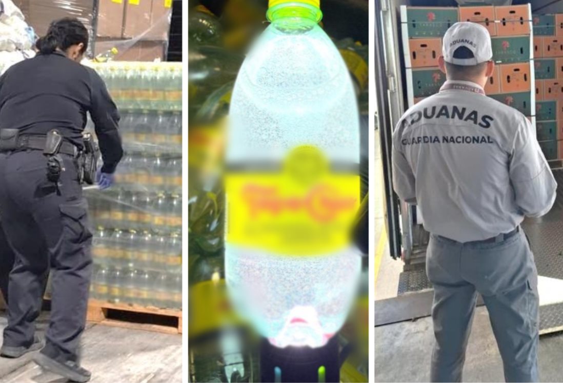 Decomisan más de una tonelada de droga líquida en botellas de agua mineral