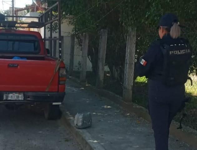 ¡Generan temor! Abandonan misteriosa maleta en colonia de Papantla