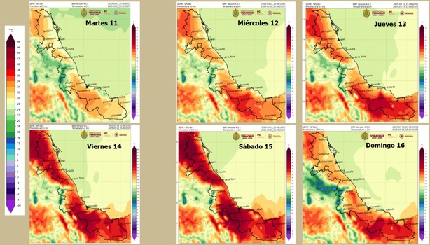 Tras Frente Frío, advierten surada y semana muy calurosa en el sur de Veracruz