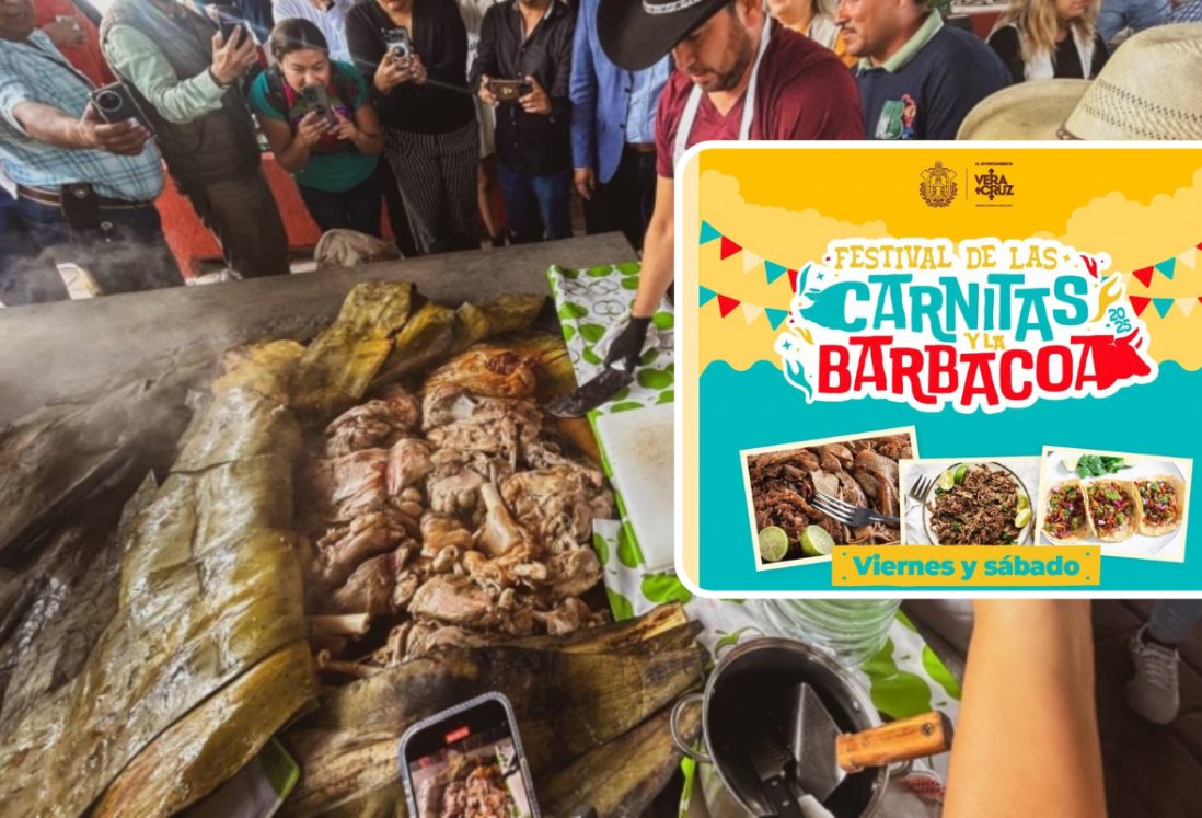 Festival de carnitas y barbacoa 2025: a esta hora inicia la venta de tacos este 14 y 15 de marzo en Veracruz