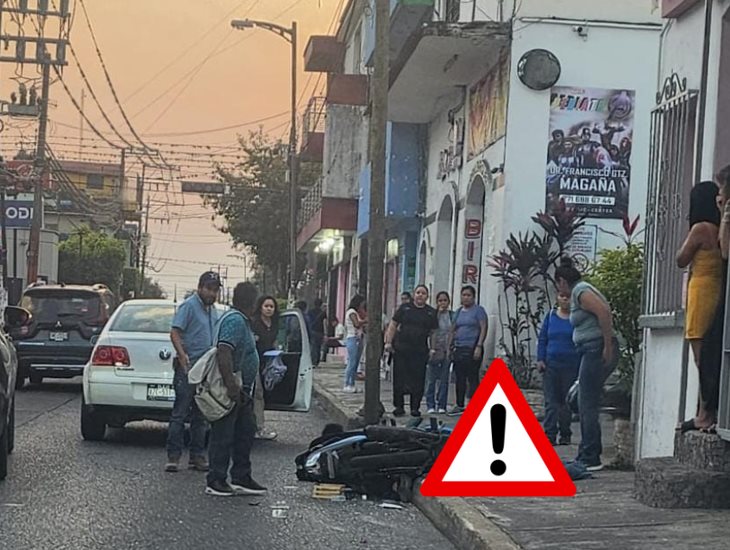 Ebrio motociclista atropella a mujer en Córdoba y huye; está grave (+VIDEO)