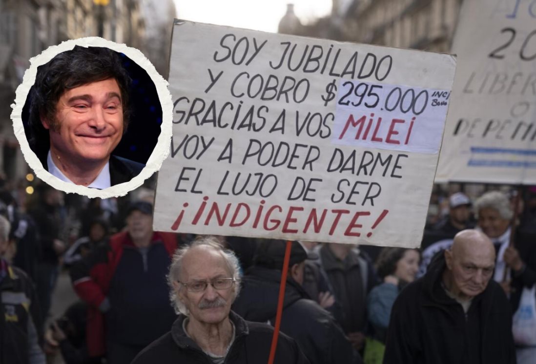 Javier Milei manda policías contra protesta de jubilados argentinos; termina con más de 100 detenidos