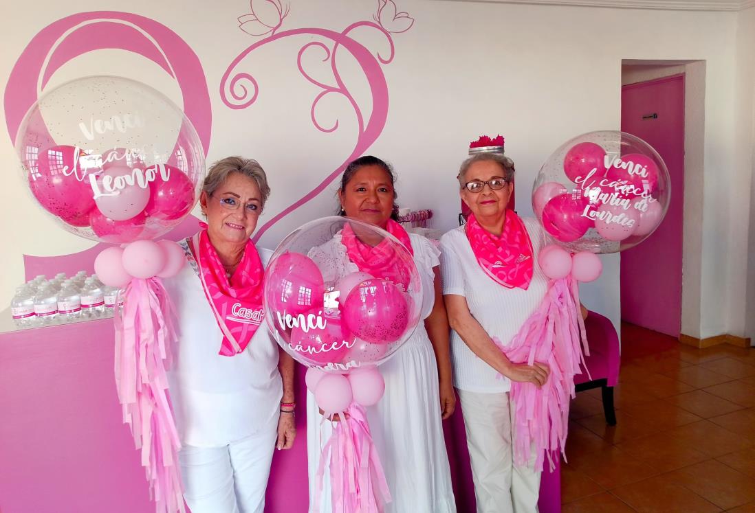 Tres mujeres superaron el cáncer de mama y tocan campana en Casa MAM en Veracruz