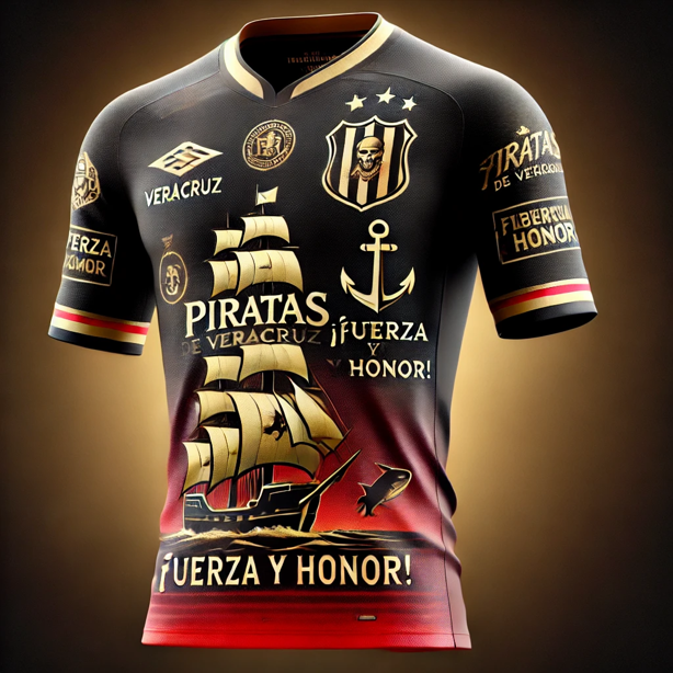 3 diseños que los Piratas de Veracruz podrían usar para su jersey, según la IA