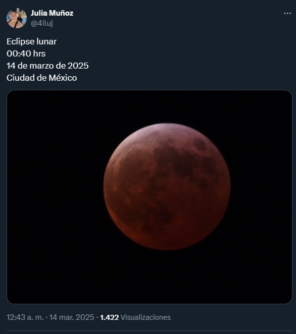 Eclipse lunar 2025: estas fueron las mejores fotos de la luna de sangre