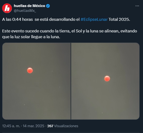 Eclipse lunar 2025: estas fueron las mejores fotos de la luna de sangre