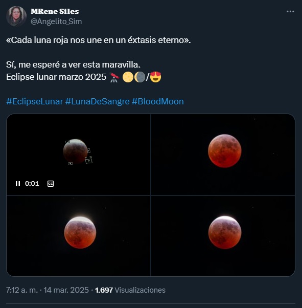 Eclipse lunar 2025: estas fueron las mejores fotos de la luna de sangre