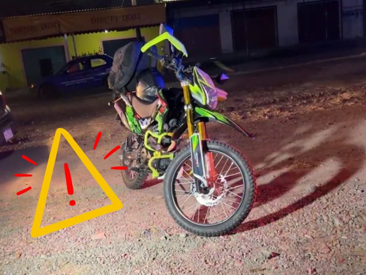 ¡Por ebrio! motociclista se accidenta en la carretera Tlapacoyan-Martínez