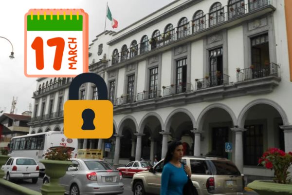 ¡Atención! Este lunes 17 de marzo estará cerrado el Palacio Municipal de Xalapa