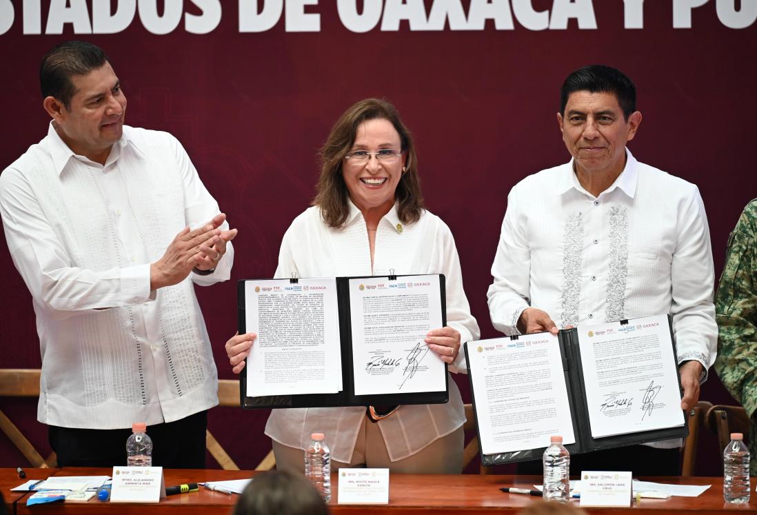 Veracruz firma convenios de seguridad con Oaxaca y Puebla