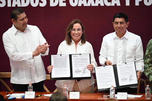 Veracruz firma convenios de seguridad con Oaxaca y Puebla