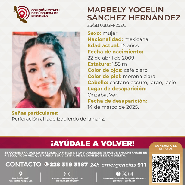 Buscan a dos menores de 15 años desaparecidas en Veracruz