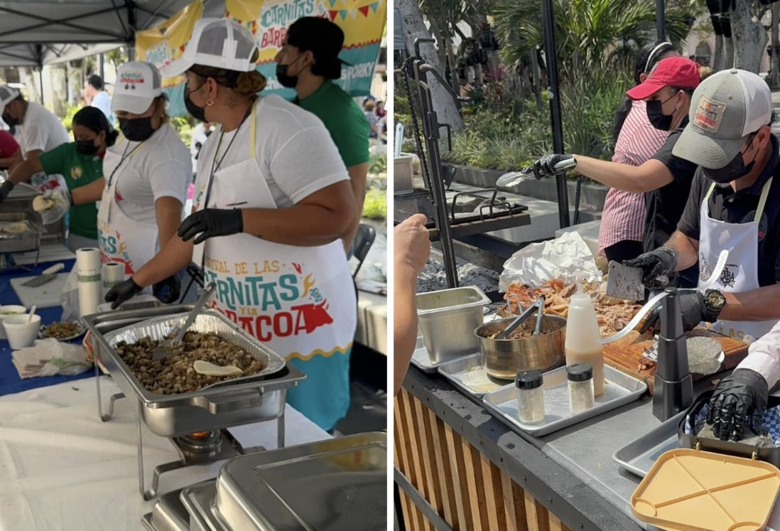 Festival de carnitas y barbacoa 2025: a esta hora inicia en su segundo día de venta en el Zócalo de Veracruz