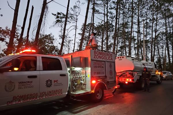 Controlan incendio forestal en la región centro de Veracruz