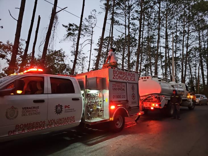 Controlan incendio forestal en la región centro de Veracruz