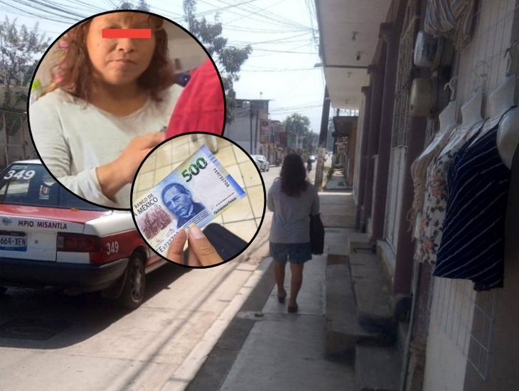 Alertan por circulación de billetes falsos en Misantla; identifican a estafadora