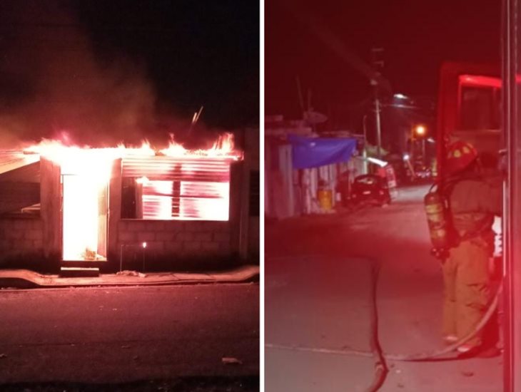 Terminó en cenizas: se incendia vivienda en localidad Agua Fría de Córdoba