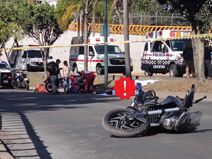 Fatal accidente en Xalapa; muere motociclista en Circuito Presidentes