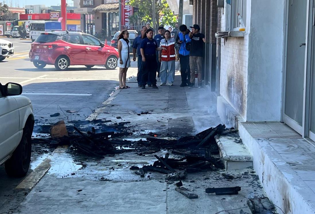 Indigente prende fuego y causa alarma en el fraccionamiento Costa Verde