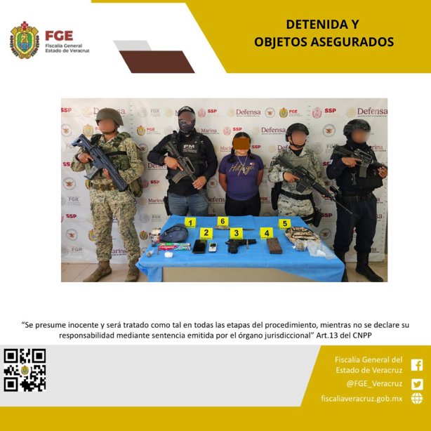 Detienen a una persona y aseguran droga y armas en operativo en Misantla