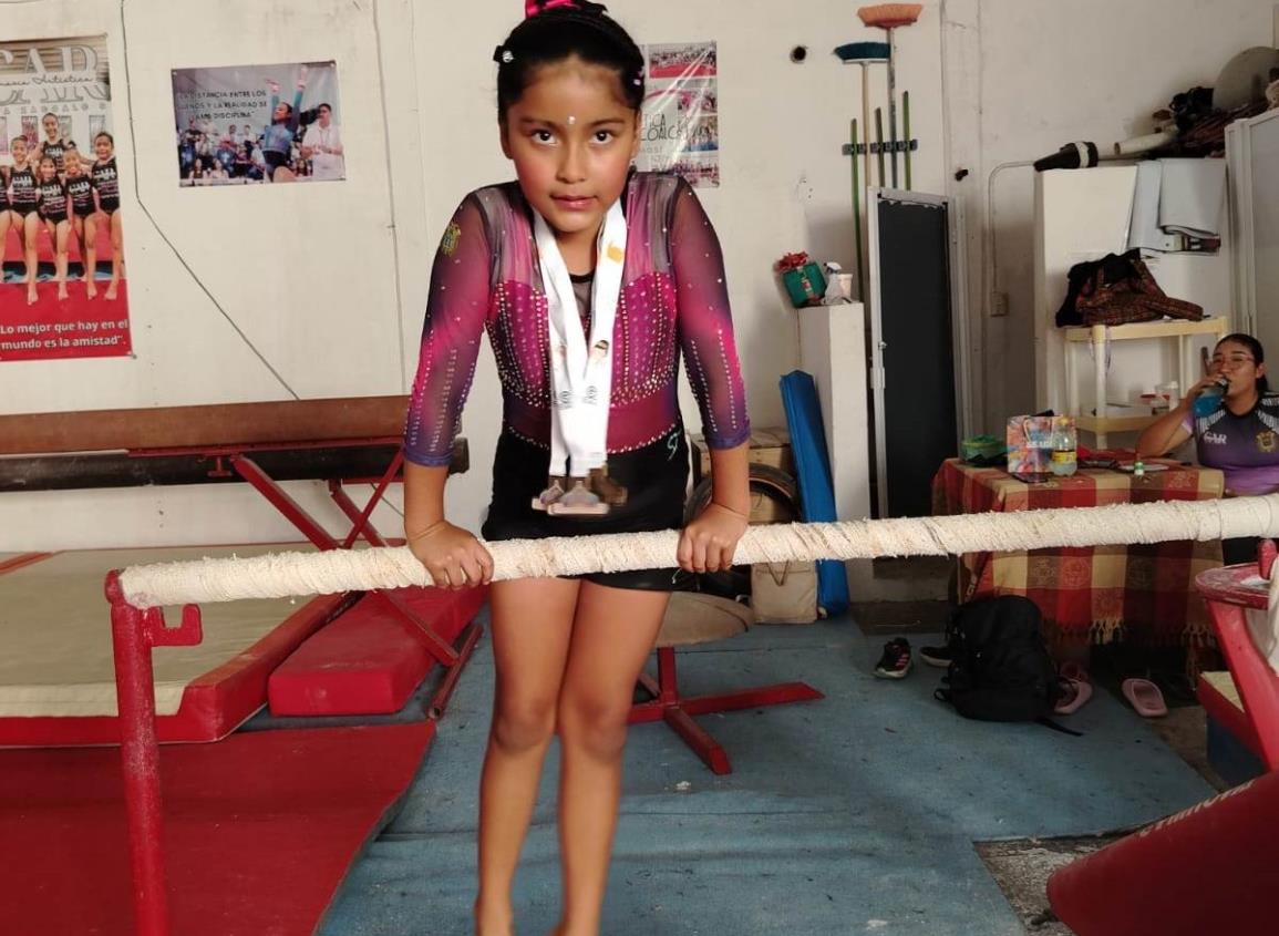 Gimnasta del CAR Coatzacoalcos ganó puros primeros lugares
