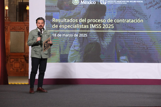 Contrata IMSS a 9 mil 423 mil médicas y médicos de 70 disciplinas en draft 2025: Zoé Robledo