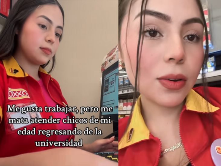 Ella es la cajera de Oxxo se viralizó tras compartir un video por trabajar y no poder estudiar 