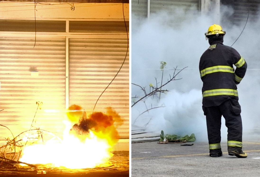 Cortocircuitos en colonia Flores Magón dejan sin luz a vecinos tras caída de cables