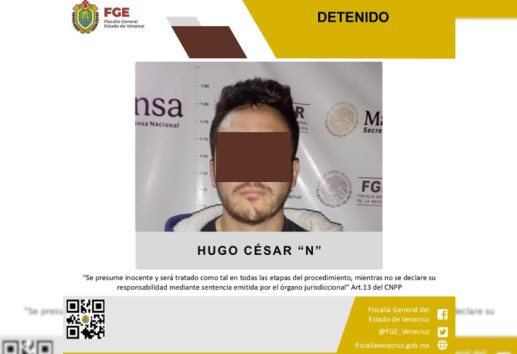 Tras operativo, detienen a Hugo César "N", presunto agresor sexual en La Joya