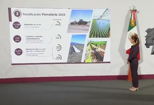 Claudia Sheinbaum invertirá en el sexenio más de 51 mil millones de pesos en el Programa Nacional de Tecnificación de Riego