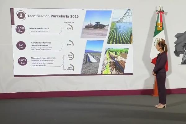 Claudia Sheinbaum invertirá en el sexenio más de 51 mil millones de pesos en el Programa Nacional de Tecnificación de Riego