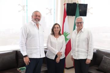 Rocío Nahle inaugura consulado de Líbano en Veracruz