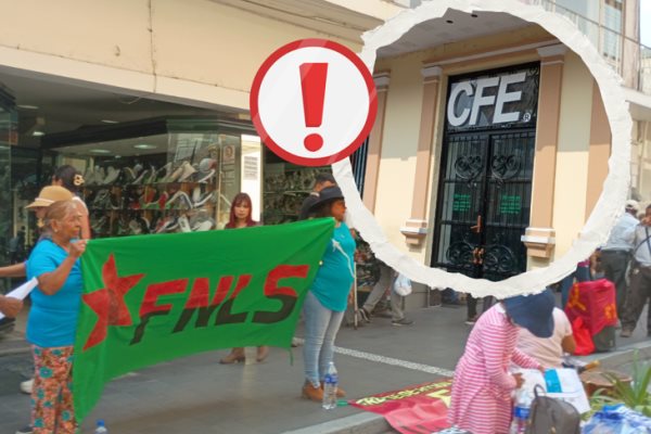 Nos están robando, protestan en Orizaba por cobros excesivos de CFE