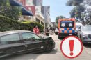 ¡Se quedó sin frenos! camión cervecero choca contra camioneta en la Progreso en Xalapa 