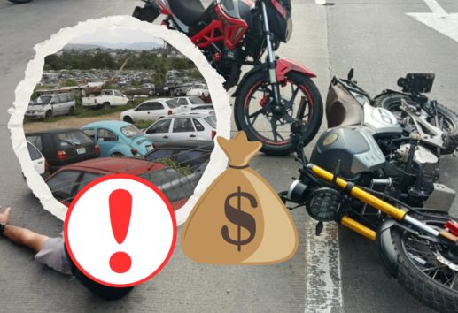Lo atropellaron en su moto y ahora le exigen 20 mil pesos por daños