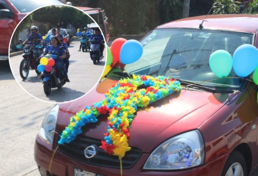 Realizan caravana por el autismo en Misantla; buscan visibilizar la inclusión y el respeto