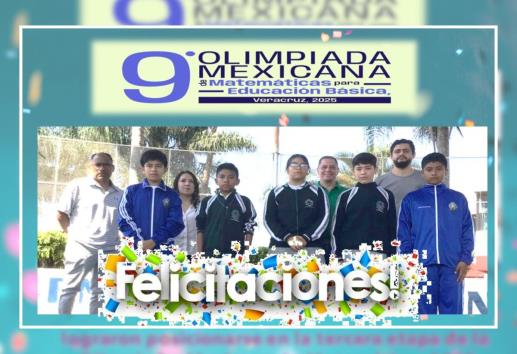 Alumnos de secundaria de Fortín van por su pase a la Olimpiada Nacional de Matemáticas