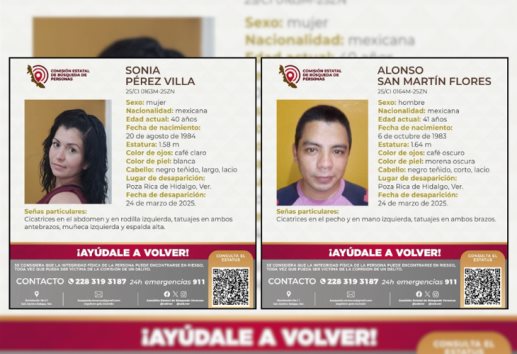Se buscan: Sonia y Alonso, están desaparecidos en Poza Rica