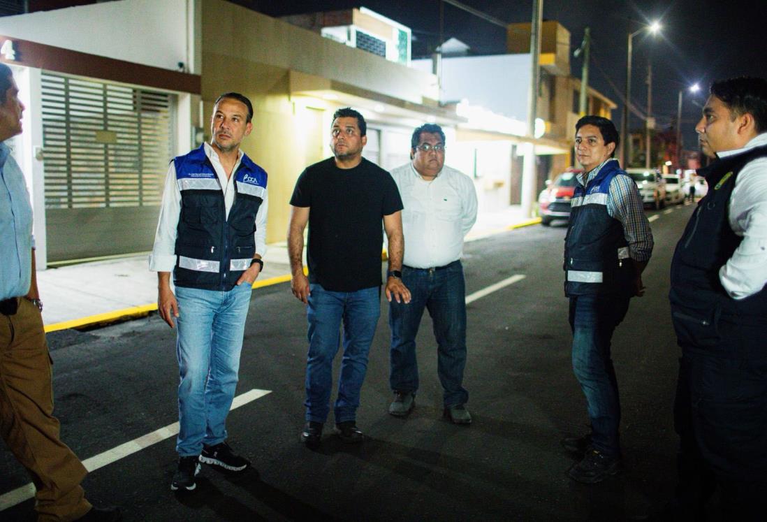 Alcalde Juan Manuel Unánue supervisa obras en el fraccionamiento Virginia