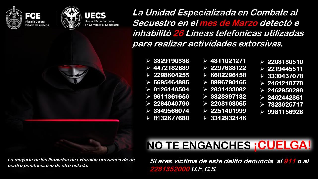 UECS se refuerza en contra de los engaños telefónicos en Veracruz