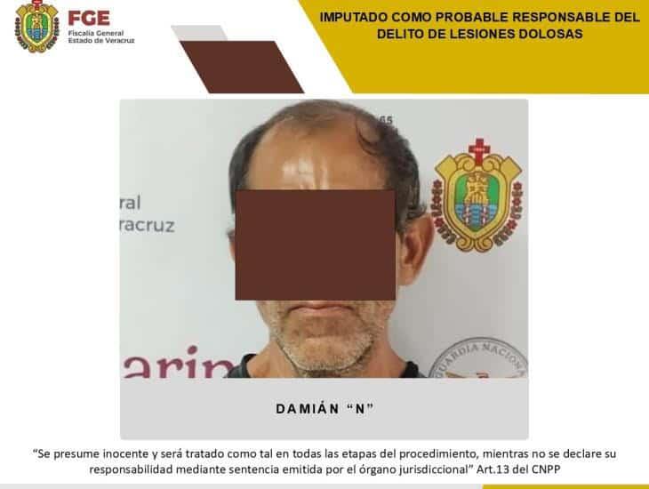 Detienen a sujeto que lesionó con un cuchillo a una persona en Ciudad Olmeca
