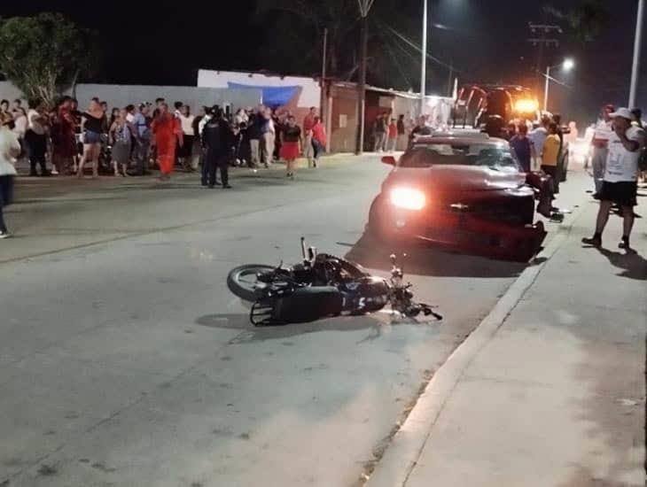 Choque en la Transístmica deja a motociclista con fractura